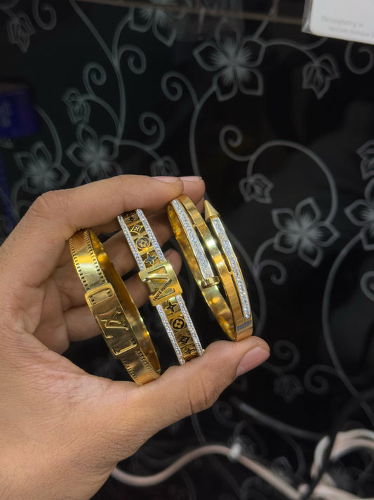 Set Of 3 Daily Wear Premium Bangles Bracelets